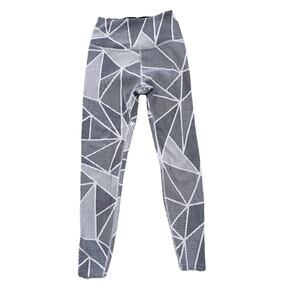 Beyond Yoga Womens Black White Patchwork Leggings L